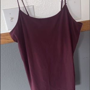 Maroon spaghetti strap